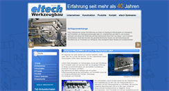 Desktop Screenshot of eitech-werkzeugbau.com