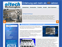Tablet Screenshot of eitech-werkzeugbau.com